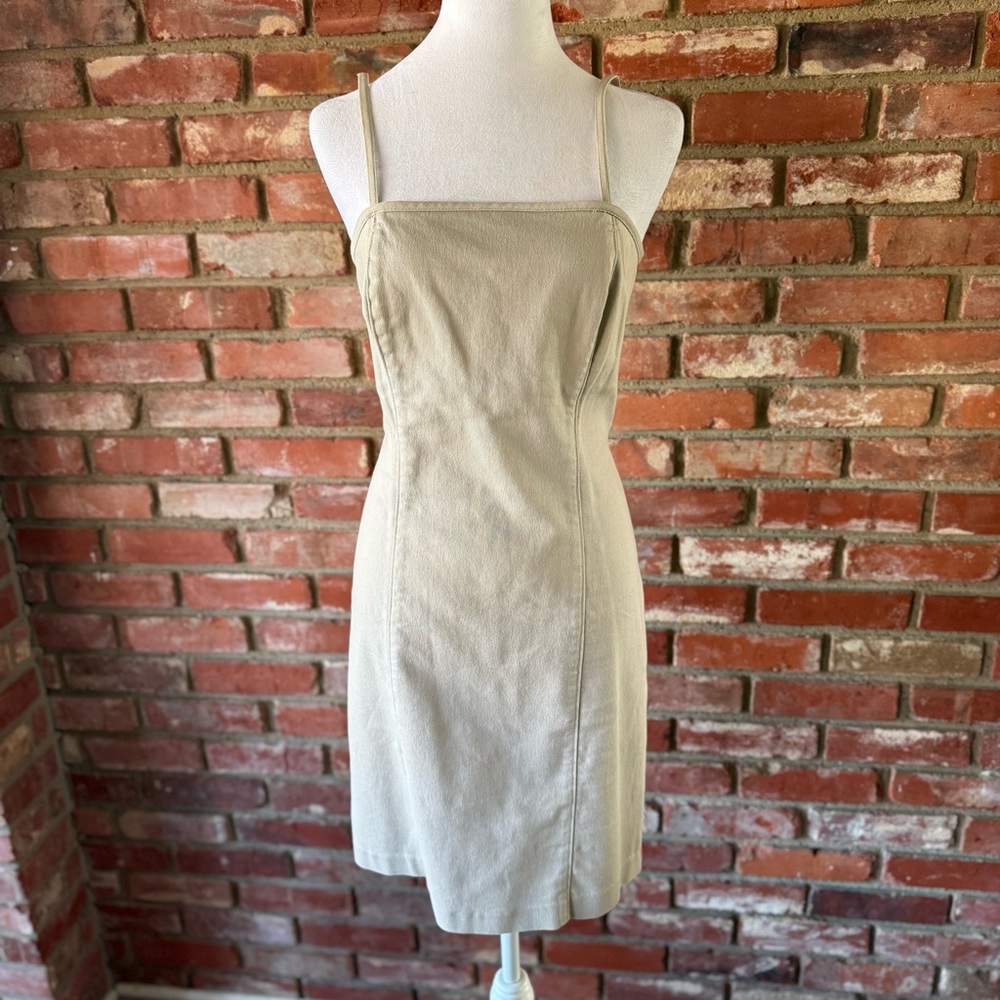 Vintage Gap Beige Spaghetti Strap Dress